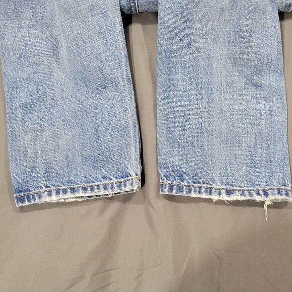 Banana Republic Jeans Womens 27 Short White Oak Cone Selvedge Blue Denim USA - Picture 8 of 11